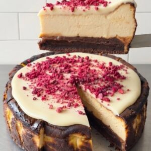 White Chocolate Brownie Basque
